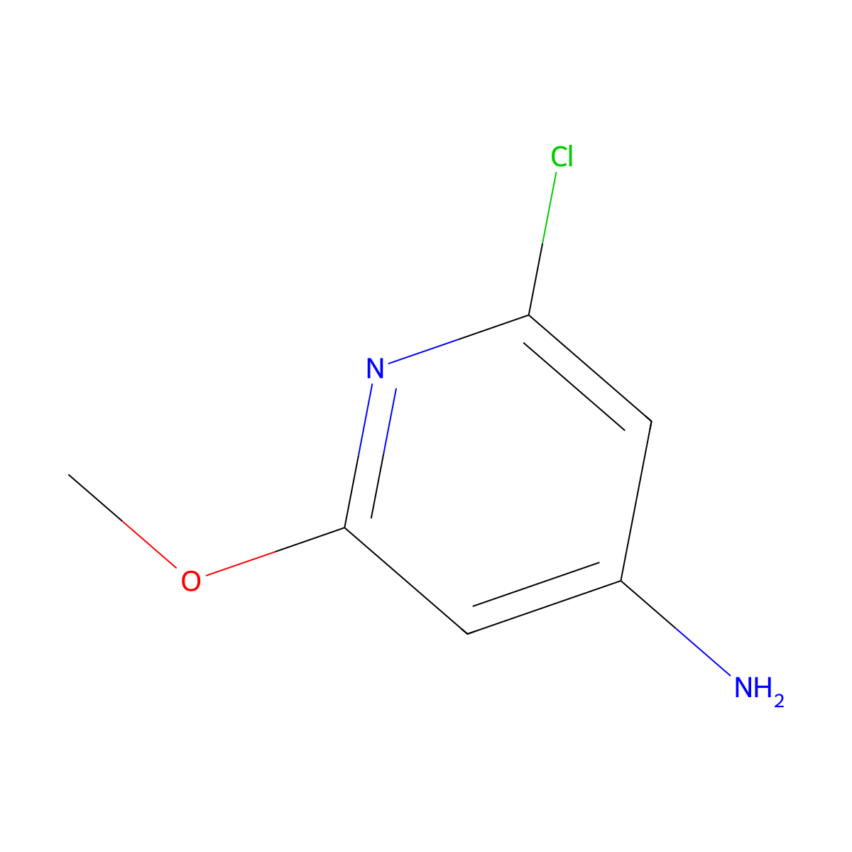 2-Chloro-6-methoxypyridin-4-amine molecular structure, CAS 1008304-85-5
