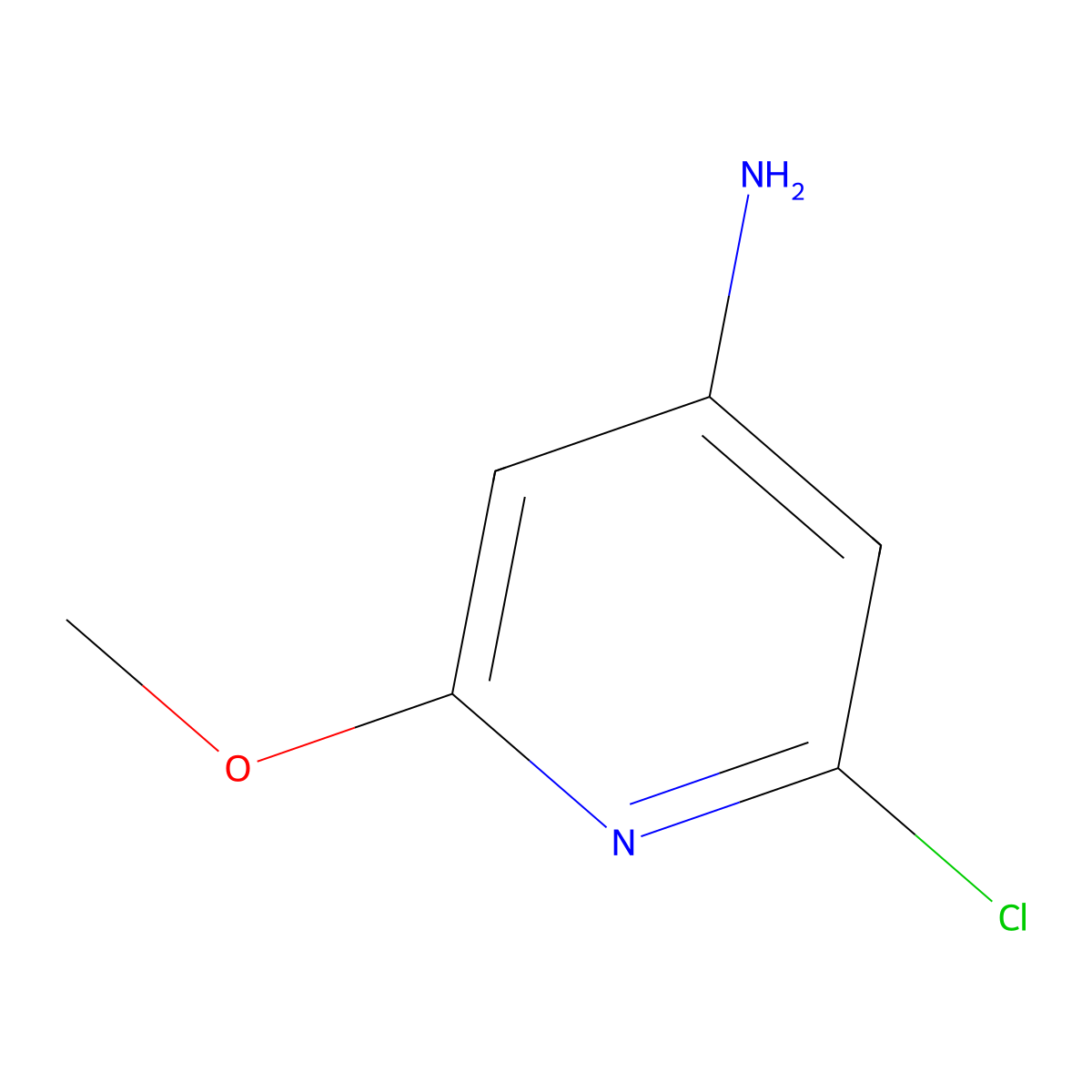 2-Chloro-6-methoxypyridin-4-amine molecular structure, CAS 1008304-85-5