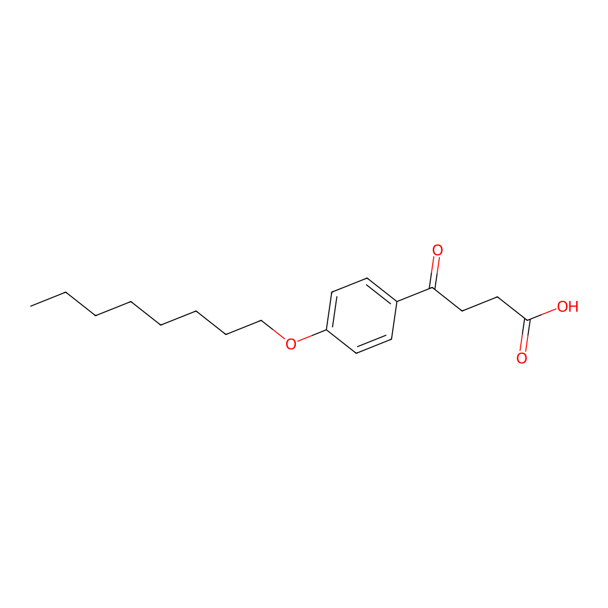 4-[4-(Octyloxy)phenyl]-4-oxobutanoic acid molecular structure, CAS 100833-45-2