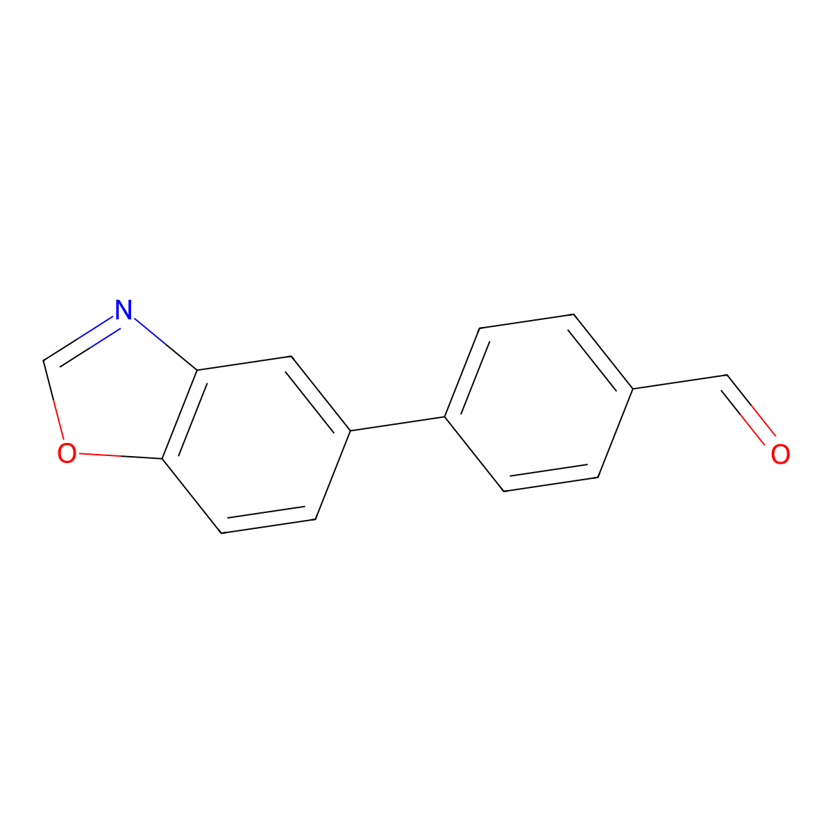 4-(1,3-Benzoxazol-5-yl)benzaldehyde molecular structure, CAS 1008361-50-9