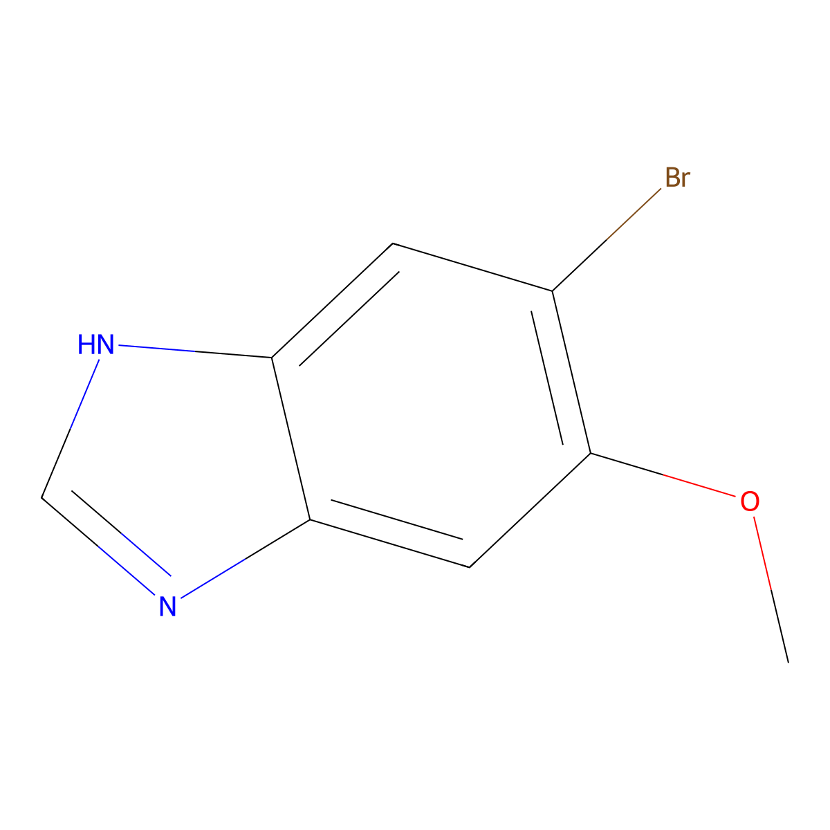 5-Bromo-6-methoxybenzoimidazole molecular structure, CAS 1008361-65-6
