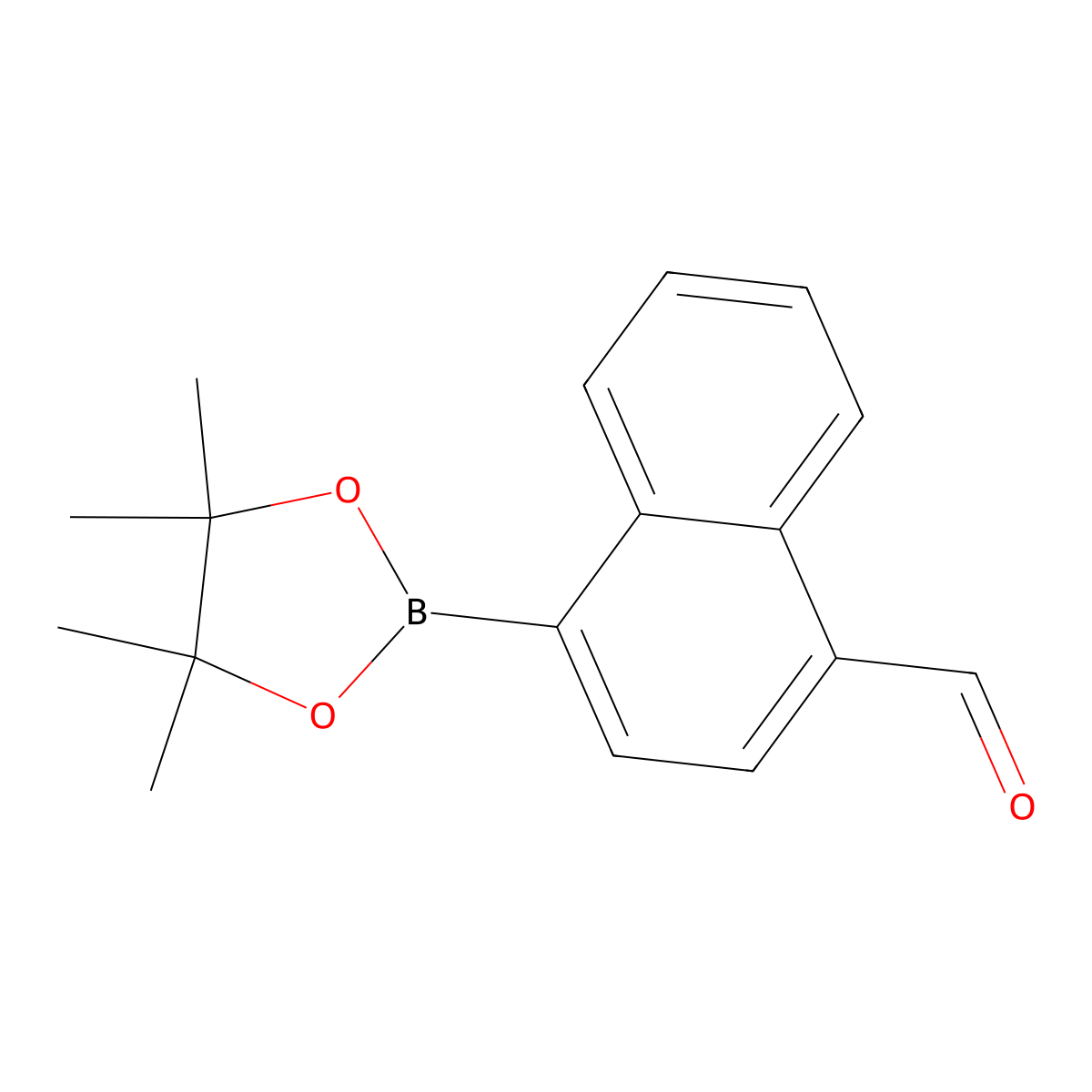 4-(4,4,5,5-Tetramethyl-1,3,2-dioxaborolan-2-yl)naphthalene-1-carbaldehyde molecular structure, CAS 1008361-71-4