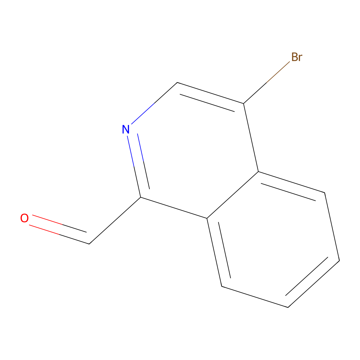 4-Bromoisoquinoline-1-carbaldehyde molecular structure, CAS 1008361-78-1