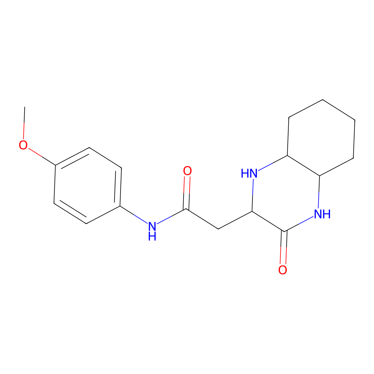 N-(4-Methoxy-phenyl)-2-(3-oxo-decahydro-quinoxalin-2-yl)-acetamide molecular structure, CAS 1008397-13-4