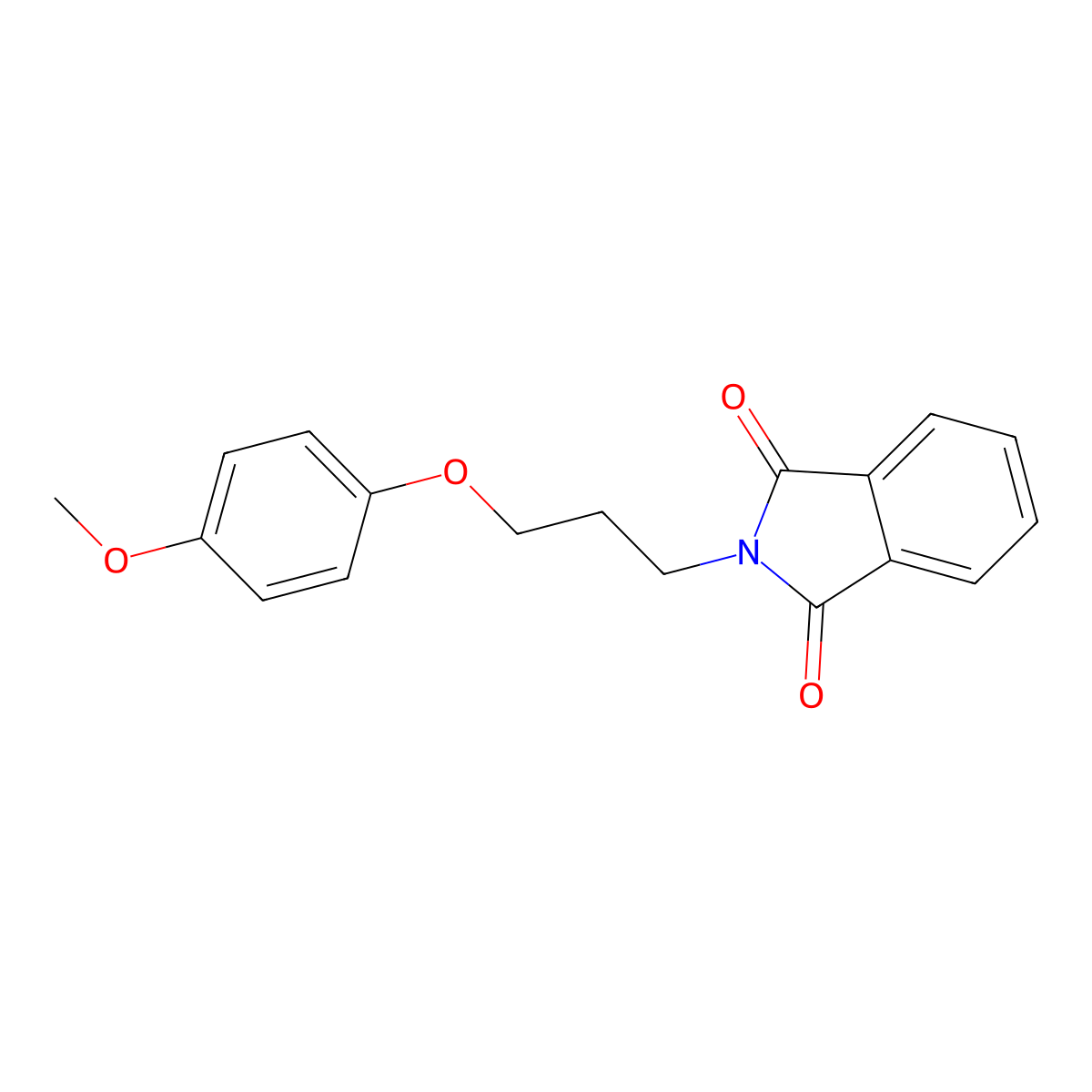 N-[3-(4-methoxy-phenoxy)-propyl]-phthalimide molecular structure, CAS 100840-46-8