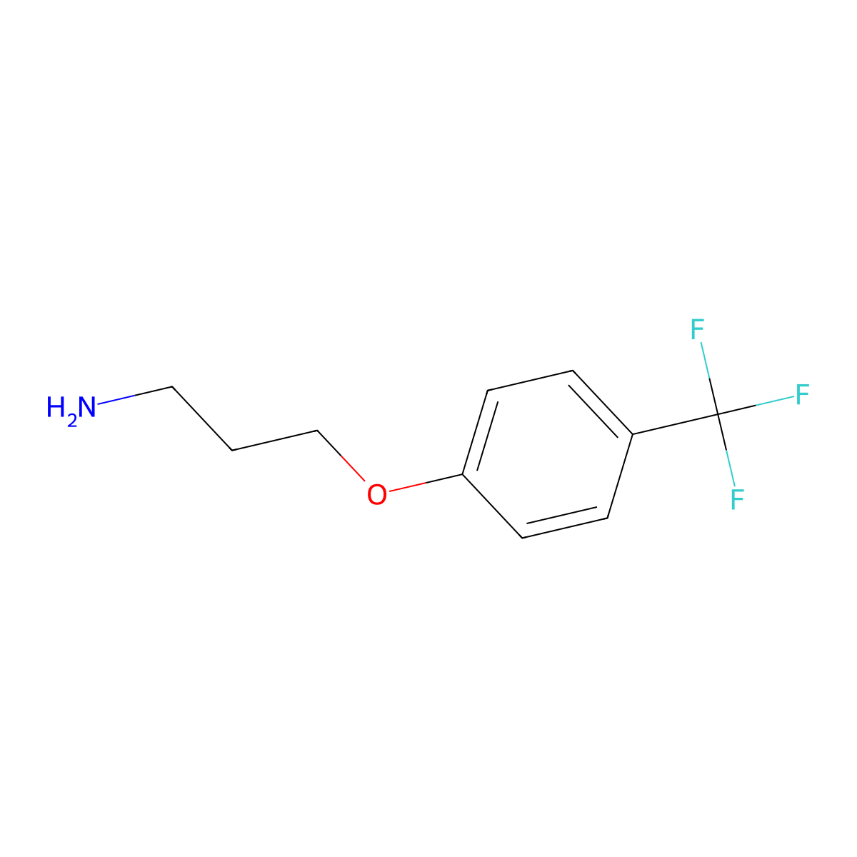 3-[4-(Trifluoromethyl)phenoxy]propan-1-amine molecular structure, CAS 100841-03-0