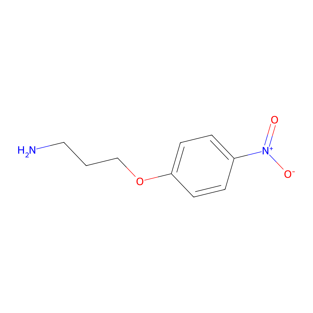 3-(4-Nitrophenoxy)propan-1-amine molecular structure, CAS 100841-04-1