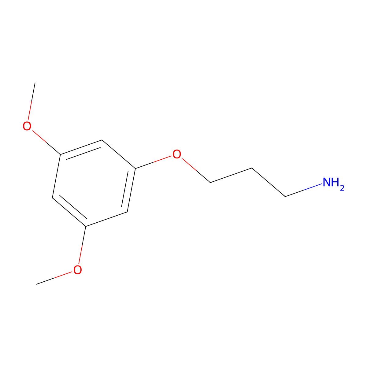 3-(3,5-Dimethoxyphenoxy)propan-1-amine molecular structure, CAS 100841-06-3