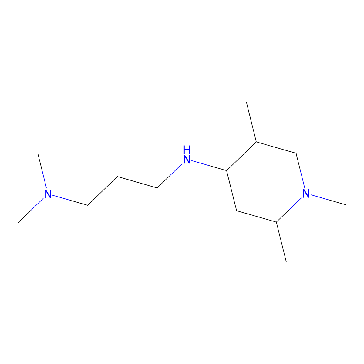 N,N-dimethyl-N'-(1,2,5-trimethylpiperidin-4-yl)propane-1,3-diamine molecular structure, CAS 1008446-03-4