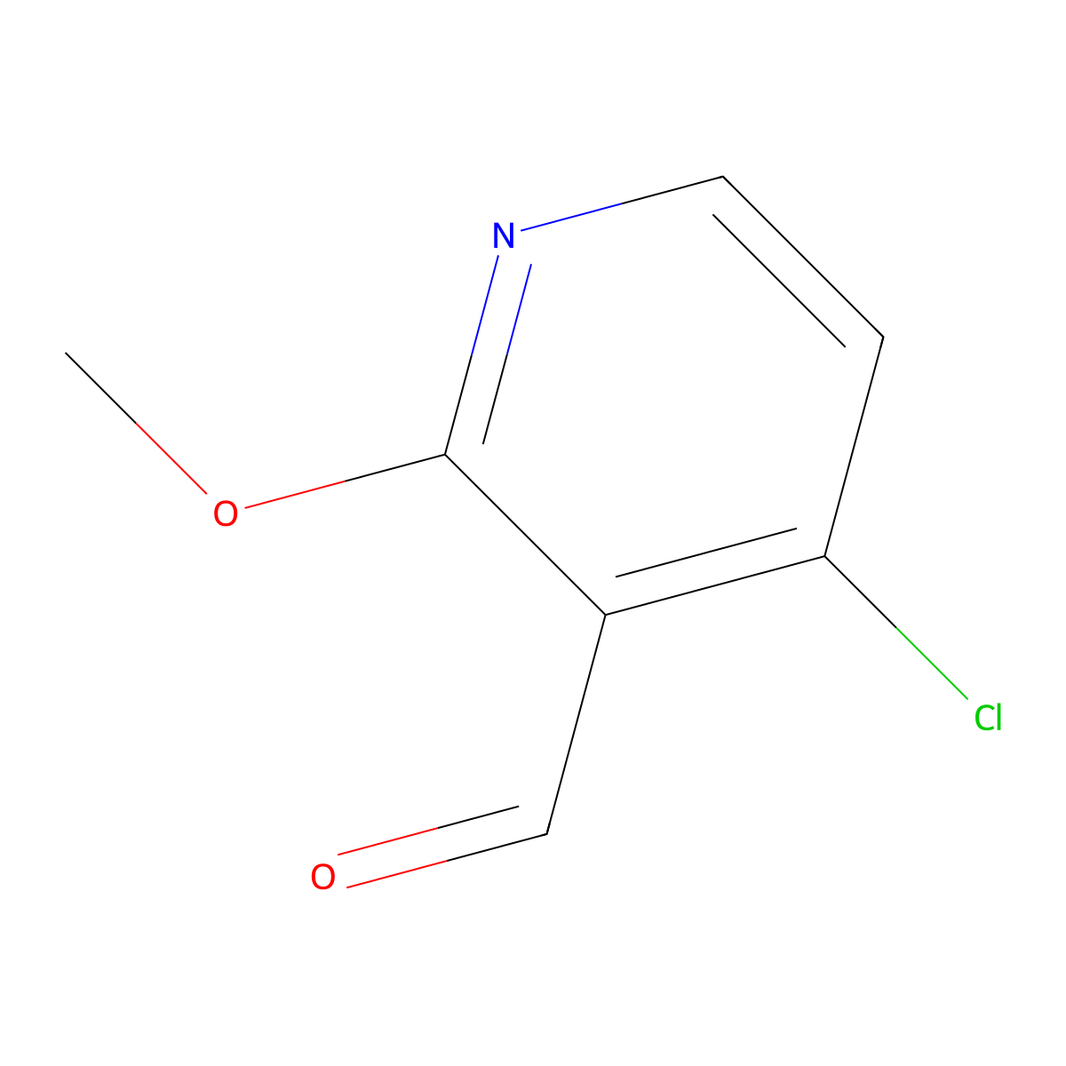 4-Chloro-2-methoxypyridine-3-carbaldehyde molecular structure, CAS 1008451-58-8