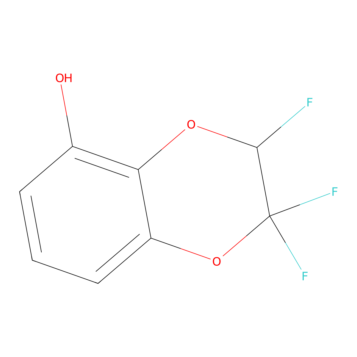 2,2,3-Trifluoro-2,3-dihydro-1,4-benzodioxin-5-ol molecular structure, CAS 1008452-11-6