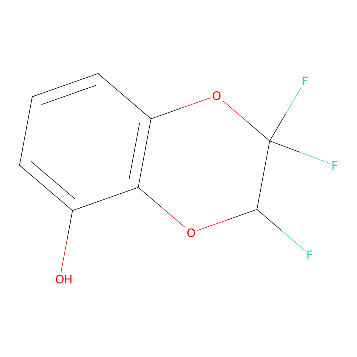 2,2,3-Trifluoro-2,3-dihydro-1,4-benzodioxin-5-ol molecular structure, CAS 1008452-11-6
