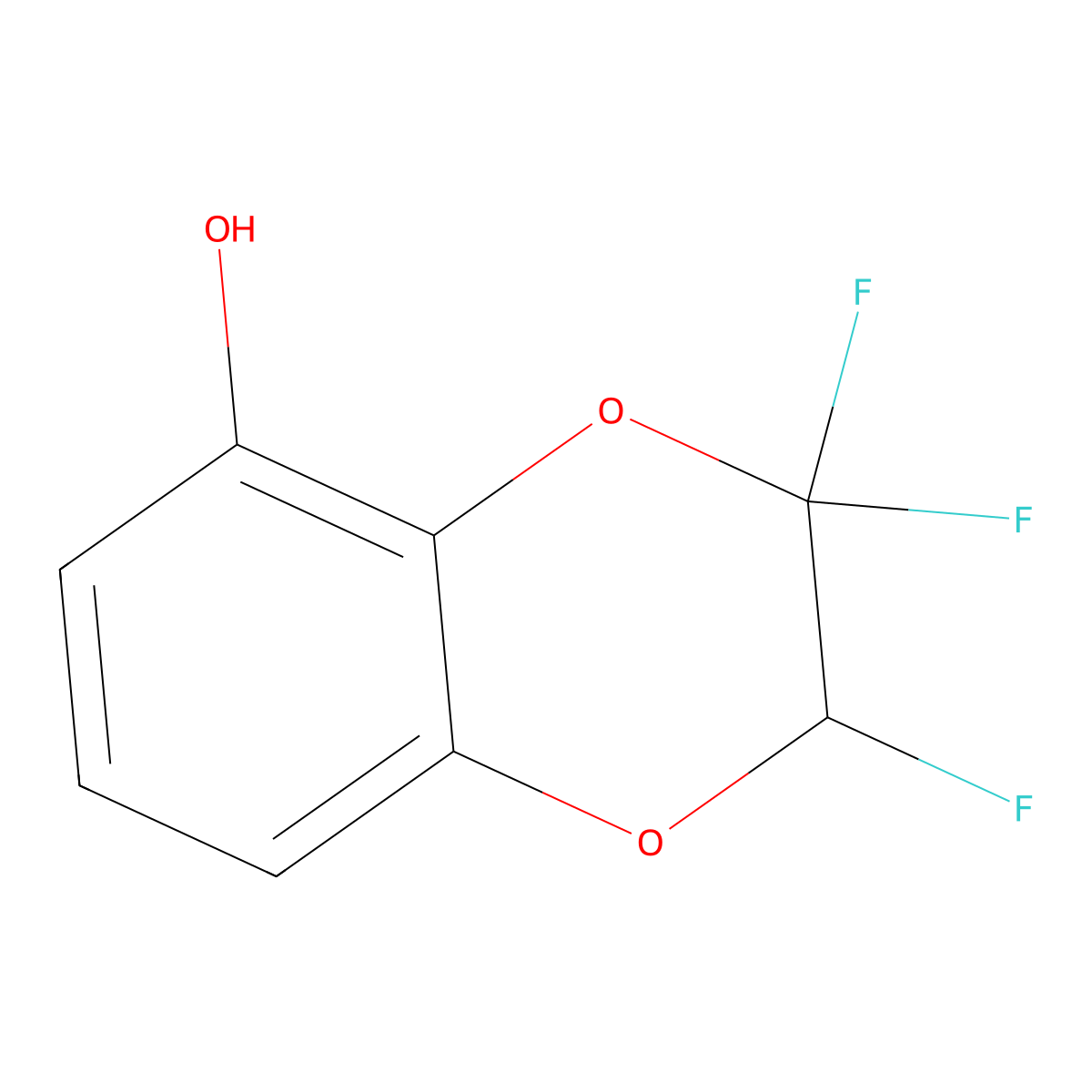 2,3,3-Trifluoro-2-hydrobenzo[1,4]-dioxen-5-ol molecular structure, CAS 1008452-12-7