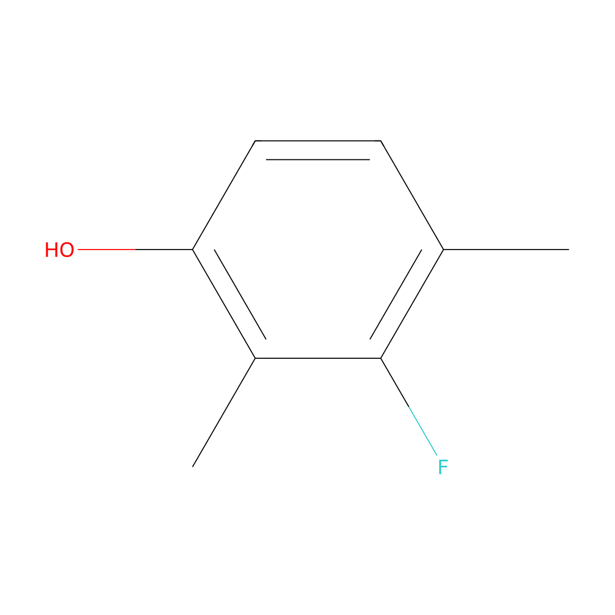3-Fluoro-2,4-dimethylphenol molecular structure, CAS 1008452-68-3