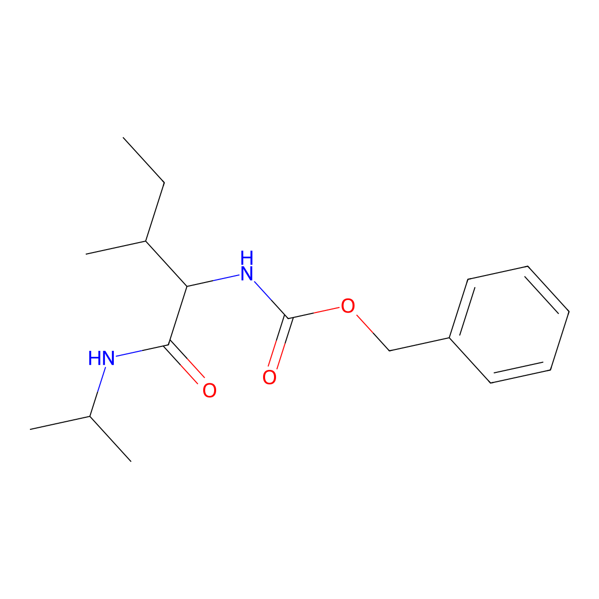 benzyl N-[3-methyl-1-oxo-1-(propan-2-ylamino)pentan-2-yl]carbamate molecular structure, CAS 1008457-92-8