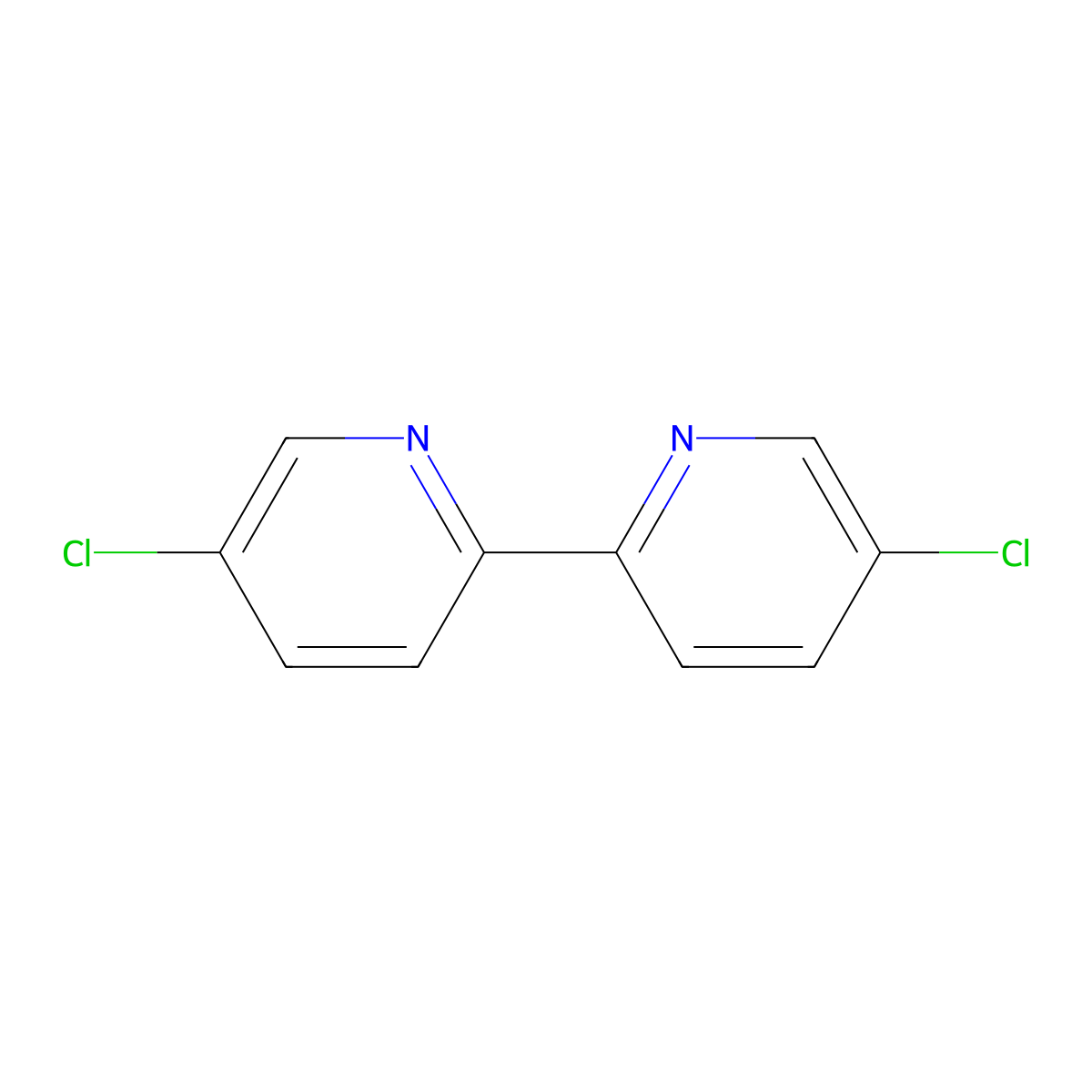 5,5'-Dichloro-2,2'-bipyridine molecular structure, CAS 100846-27-3