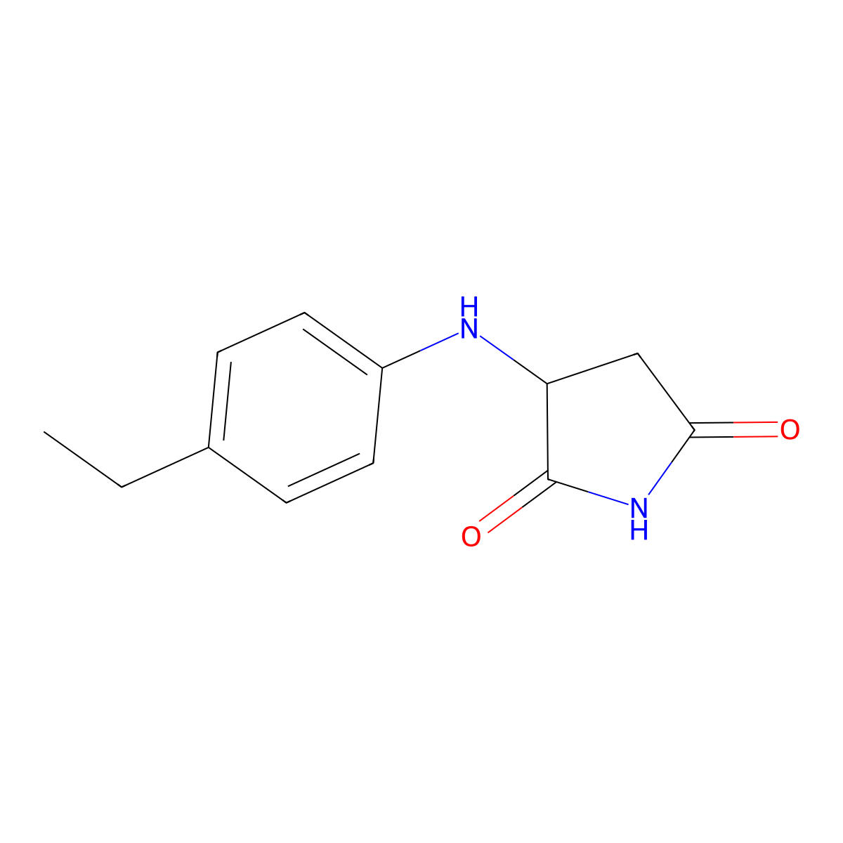 3-(4-Ethylanilino)pyrrolidine-2,5-dione molecular structure, CAS 1008462-77-8
