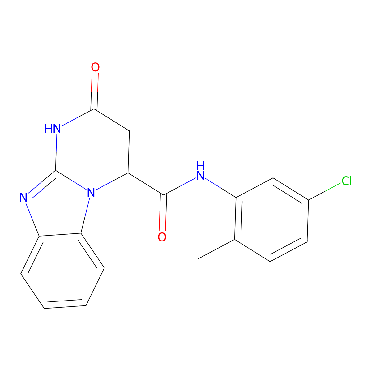 N-(5-chloro-2-methylphenyl)-2-oxo-1,2,3,4-tetrahydropyrimido[1,2-a]benzimidazole-4-carboxamide molecular structure, CAS 1008465-14-2