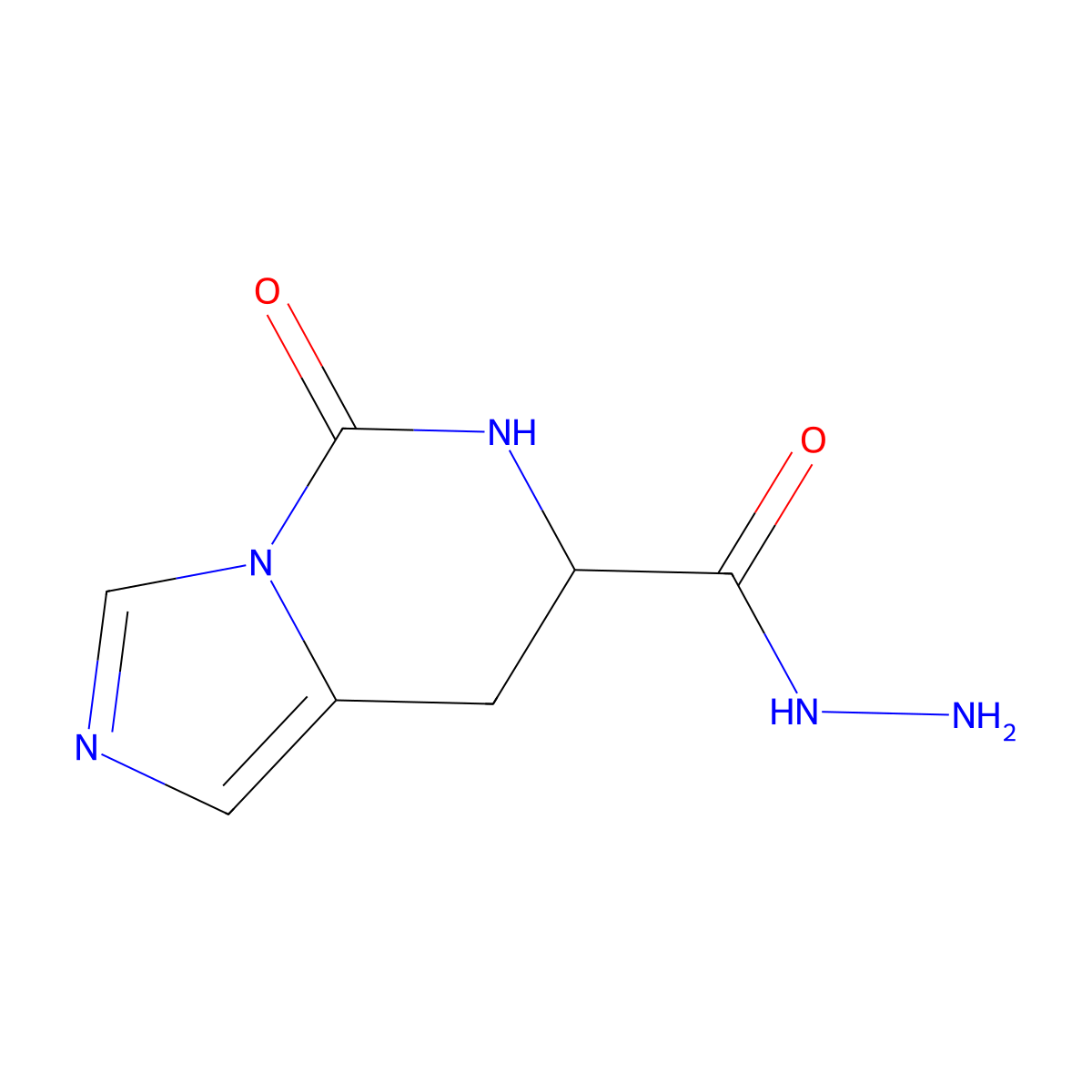 5-Oxo-5,6,7,8-tetrahydroimidazo[1,5-c]pyrimidine-7-carbohydrazide molecular structure, CAS 1008466-88-3