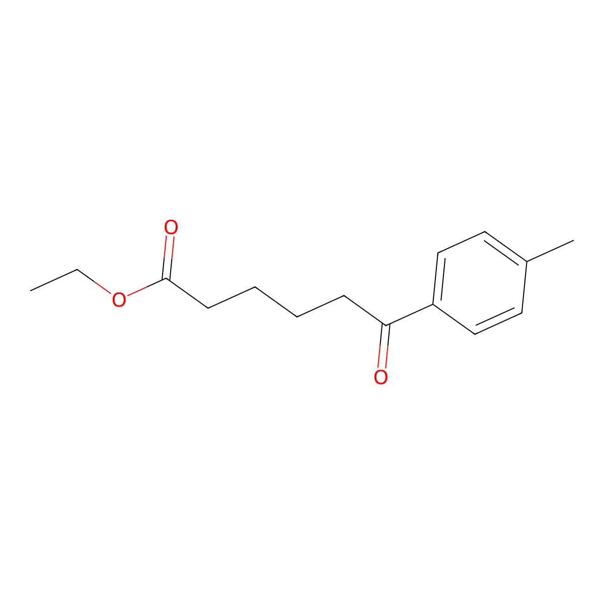 Ethyl 6-(4-methylphenyl)-6-oxohexanoate molecular structure, CAS 100847-87-8