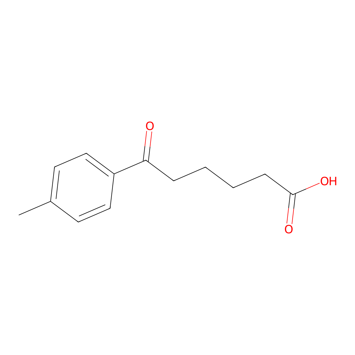 6-(4-Methylphenyl)-6-oxohexanoic acid molecular structure, CAS 100847-96-9