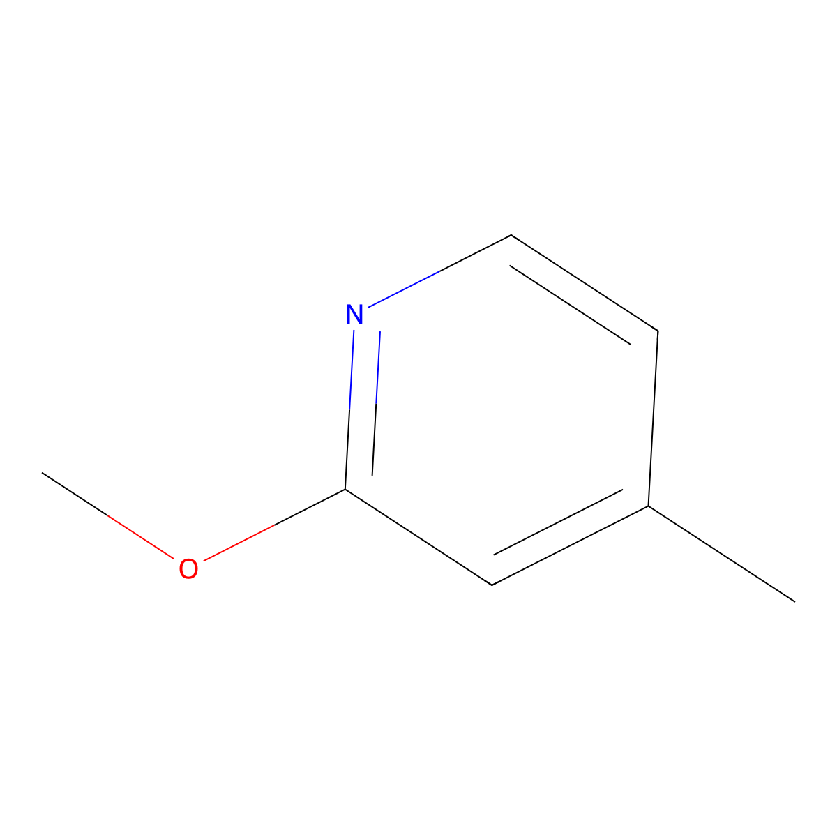 2-Methoxy-4-methylpyridine molecular structure, CAS 100848-70-2