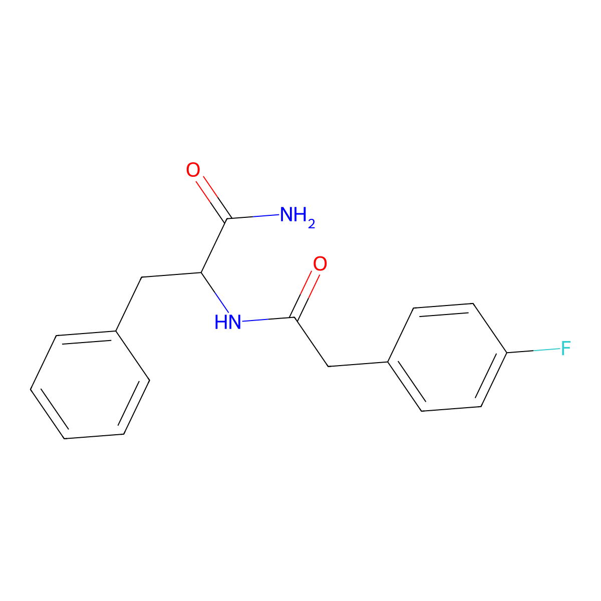 2-[[2-(4-Fluorophenyl)acetyl]amino]-3-phenylpropanamide molecular structure, CAS 1008481-40-0