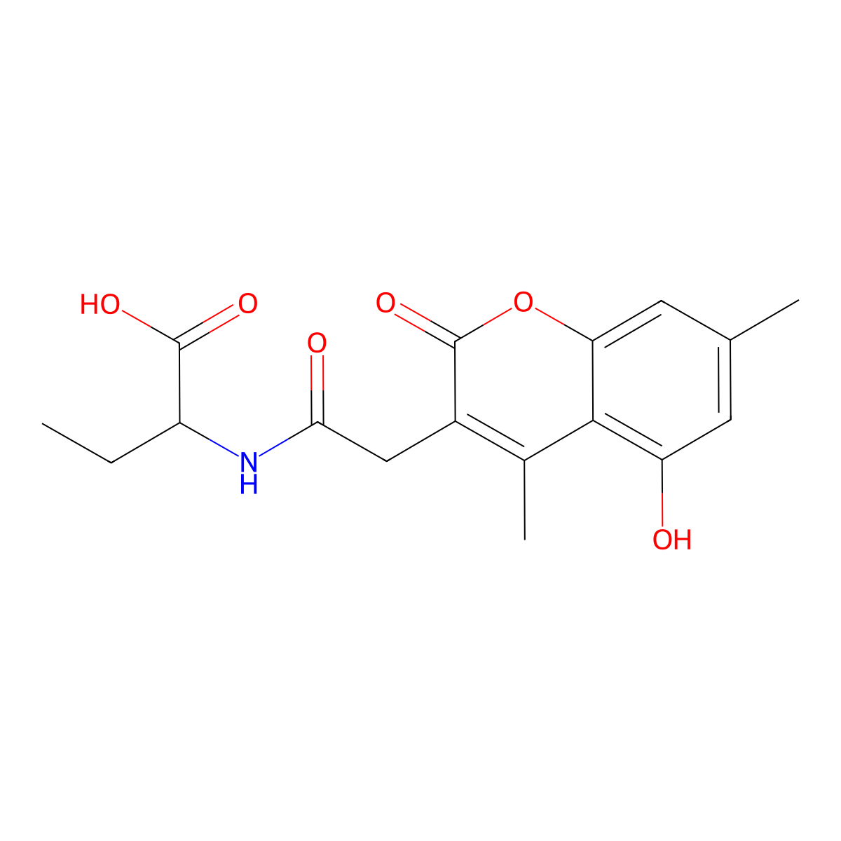 2-{[(5-hydroxy-4,7-dimethyl-2-oxo-2H-chromen-3-yl)acetyl]amino}butanoic acid molecular structure, CAS 1008483-86-0