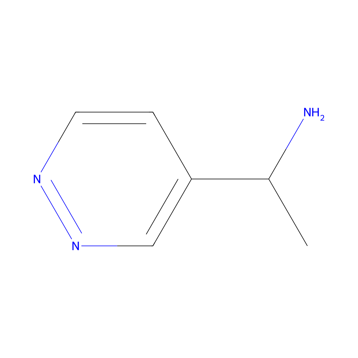 1-(Pyridazin-4-yl)ethan-1-amine molecular structure, CAS 1008498-13-2