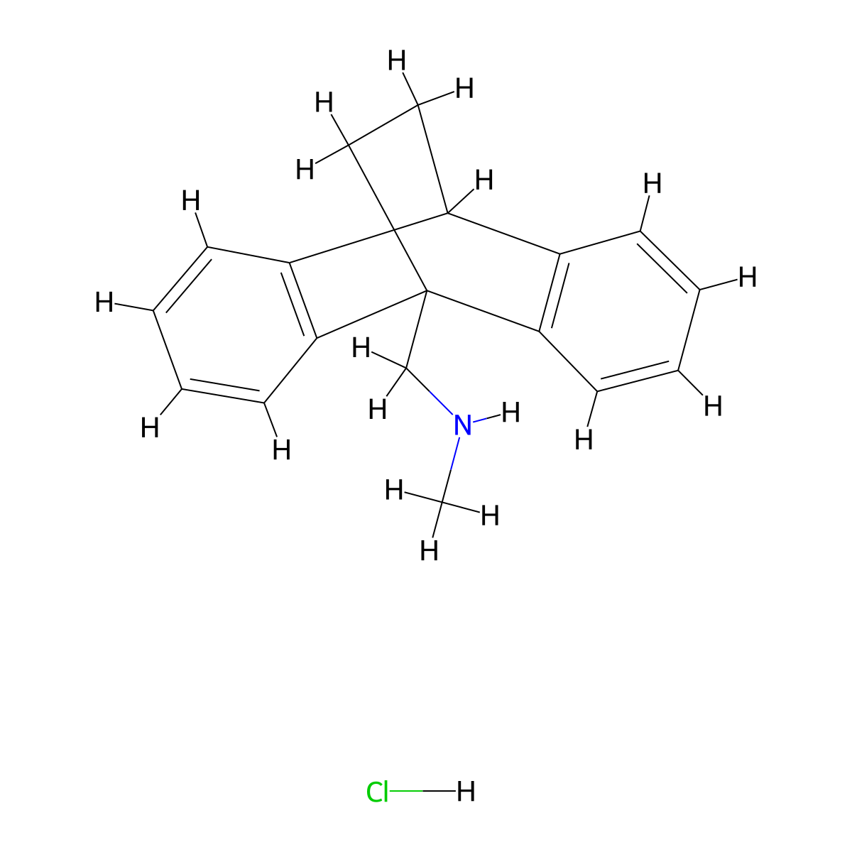 Benzoctamine Hydrochloride molecular structure, CAS 10085-81-1