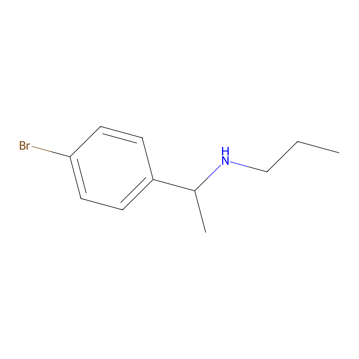 [1-(4-Bromophenyl)ethyl](propyl)amine molecular structure, CAS 1008506-23-7