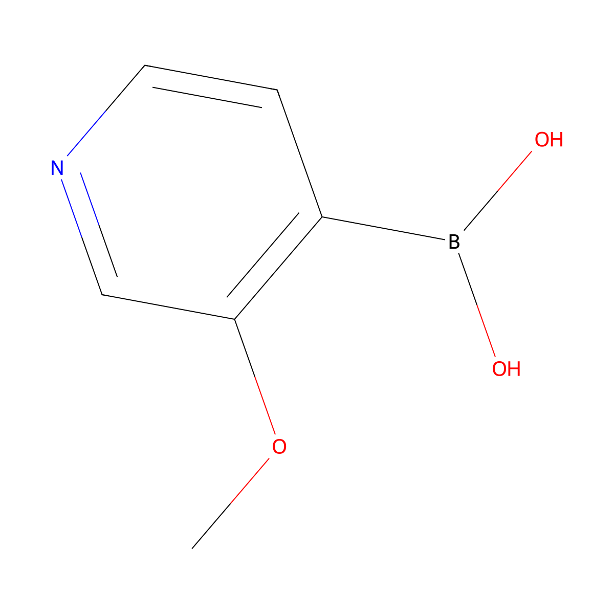 3-Methoxypyridine-4-boronic acid molecular structure, CAS 1008506-24-8