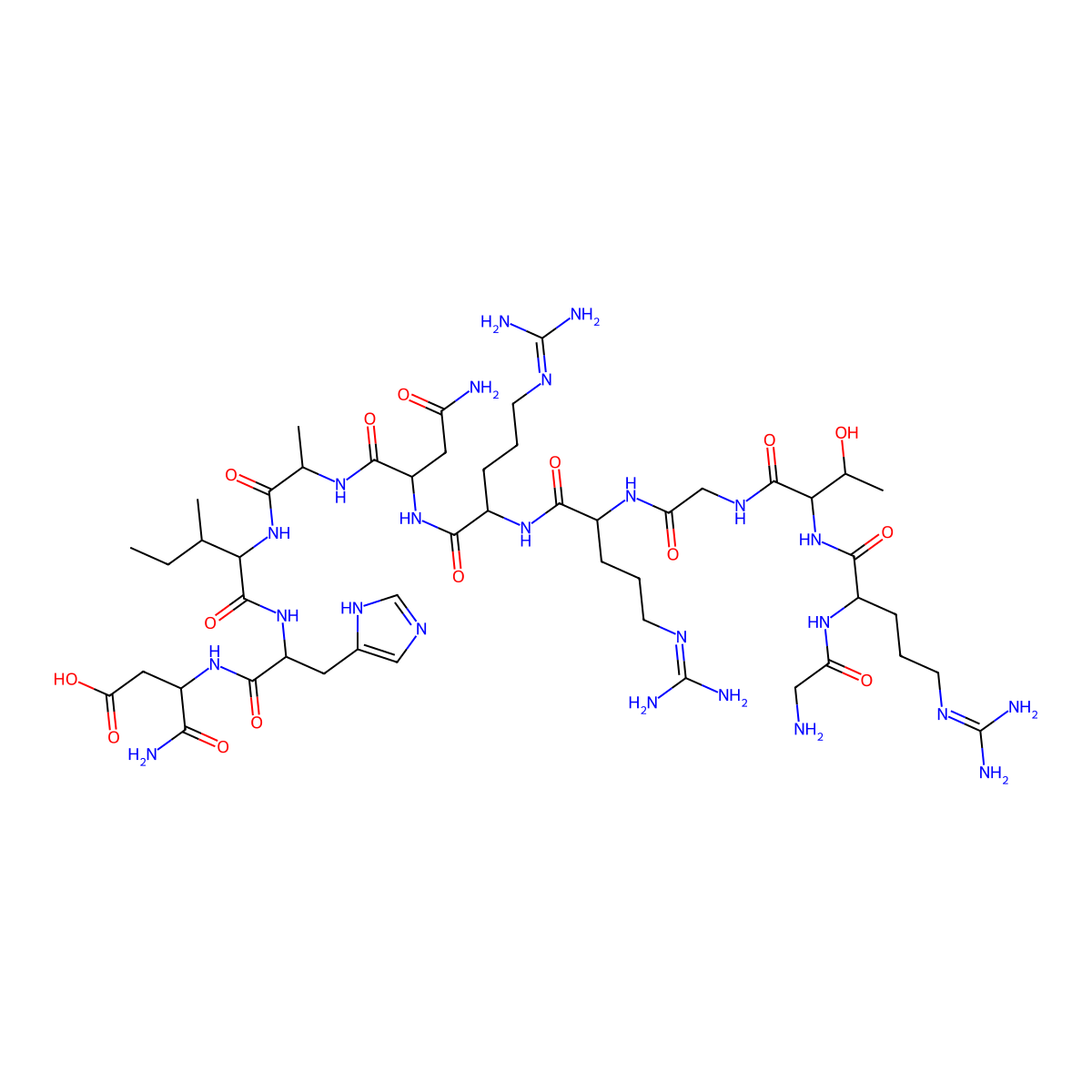 PKI (14-24)amide molecular structure, CAS 100853-61-0
