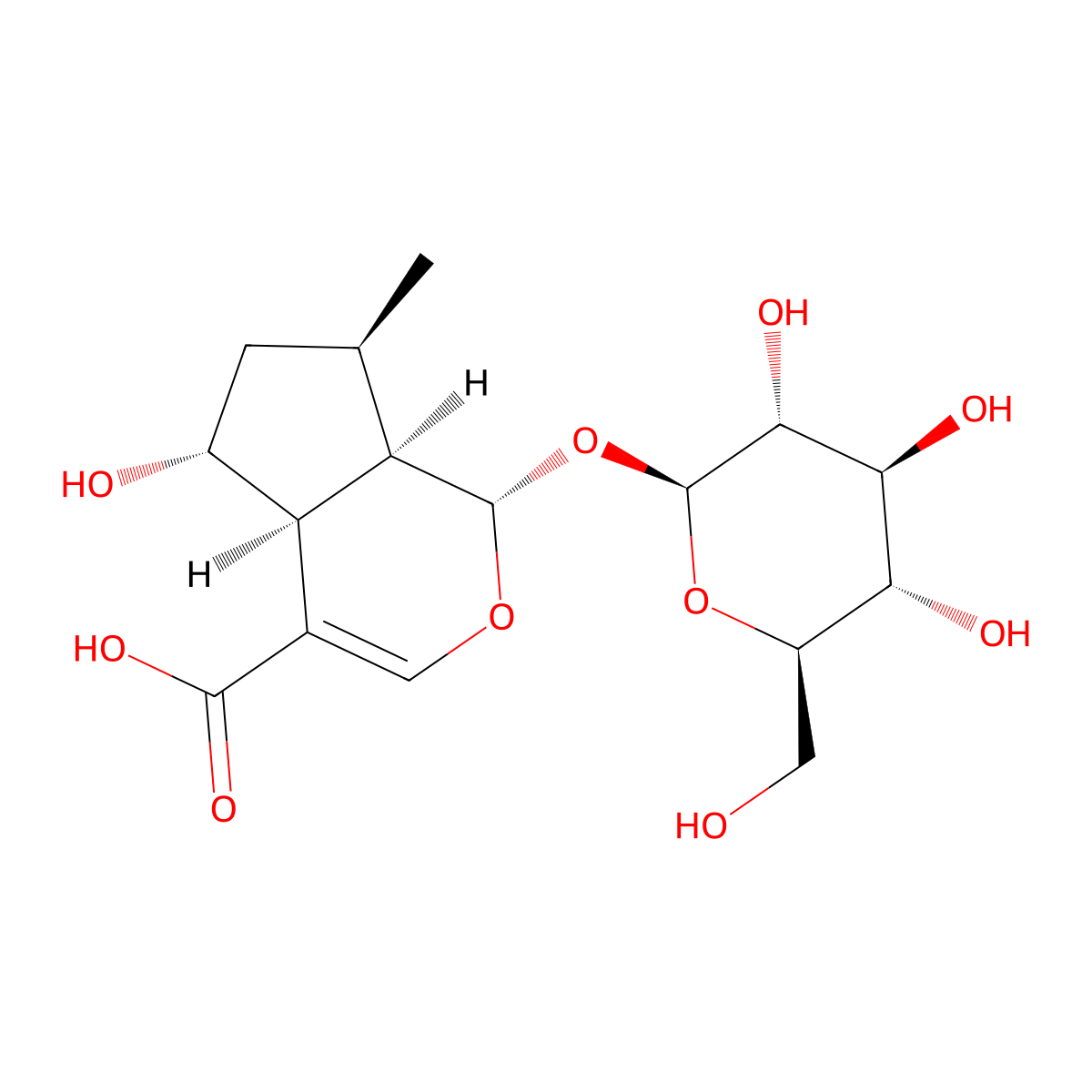 8-Dehydroxyshanzhiside molecular structure, CAS 1008532-71-5