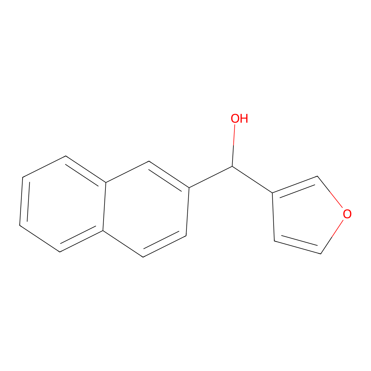 Furan-3-yl(naphthalen-2-yl)methanol molecular structure, CAS 1008533-24-1