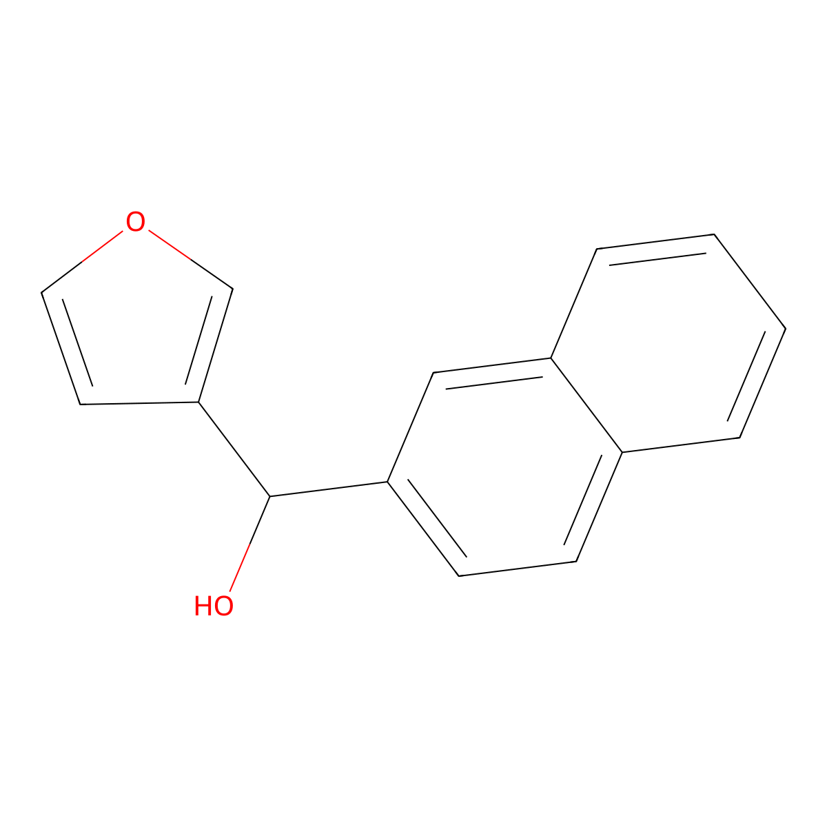 Furan-3-yl(naphthalen-2-yl)methanol molecular structure, CAS 1008533-24-1