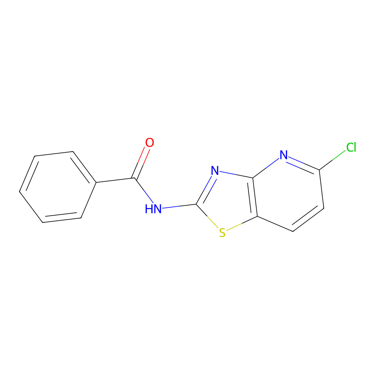 N-(5-Chlorothiazolo[4,5-b]pyridin-2-yl)benzamide molecular structure, CAS 100856-72-2