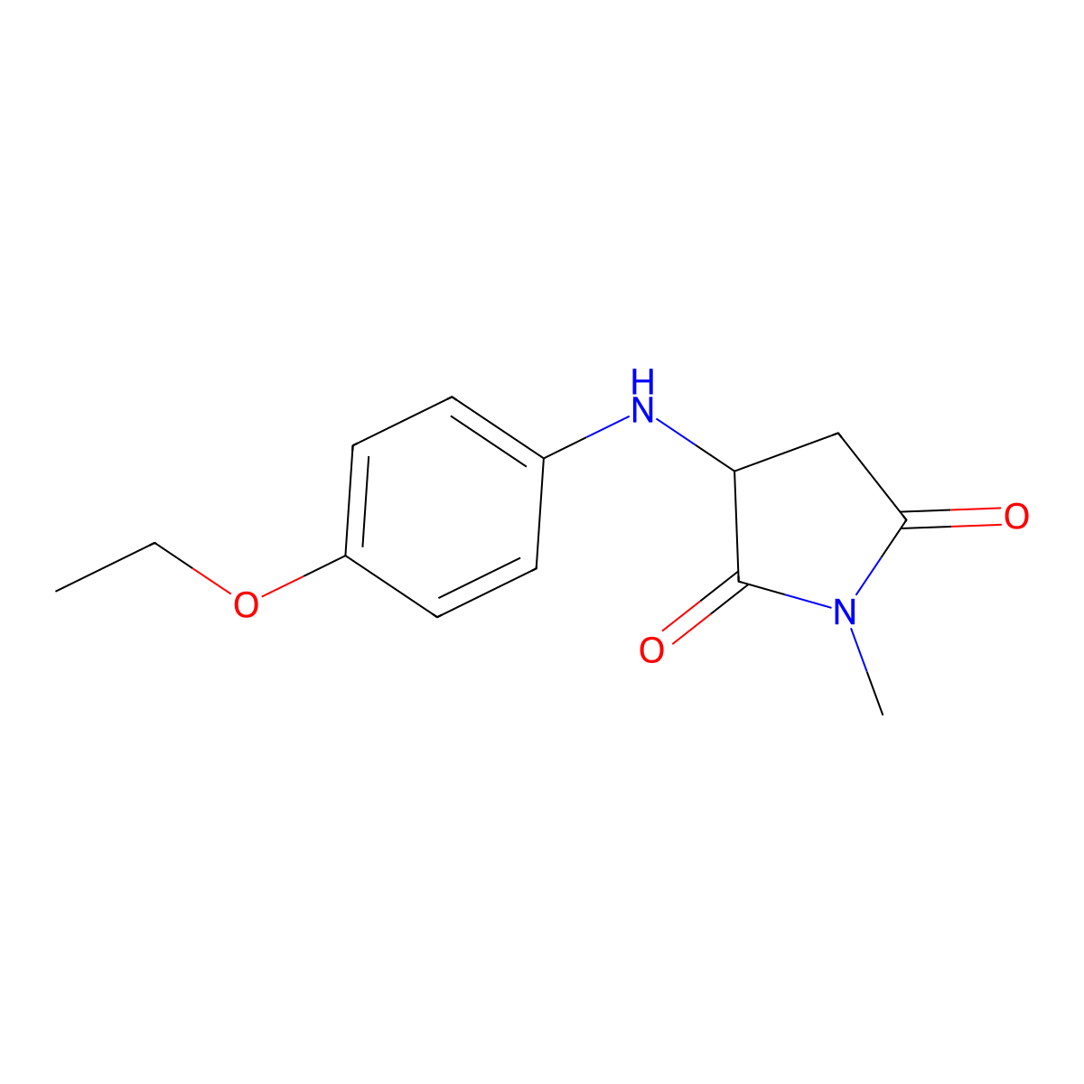 3-((4-Ethoxyphenyl)amino)-1-methylpyrrolidine-2,5-dione molecular structure, CAS 1008579-67-6