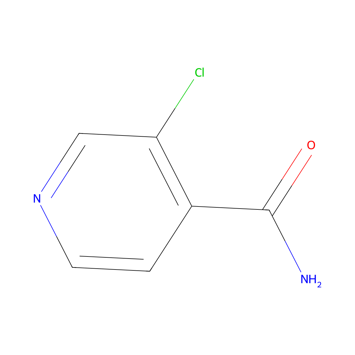 3-Chloropyridine-4-carboxamide molecular structure, CAS 100859-32-3