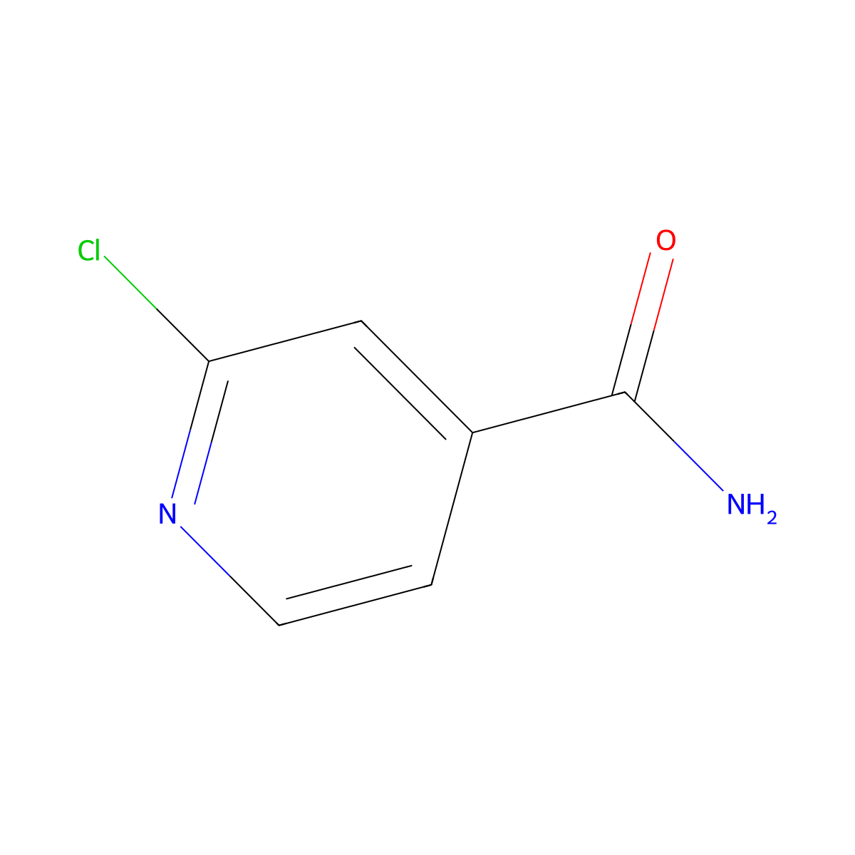 2-Chloroisonicotinamide molecular structure, CAS 100859-84-5