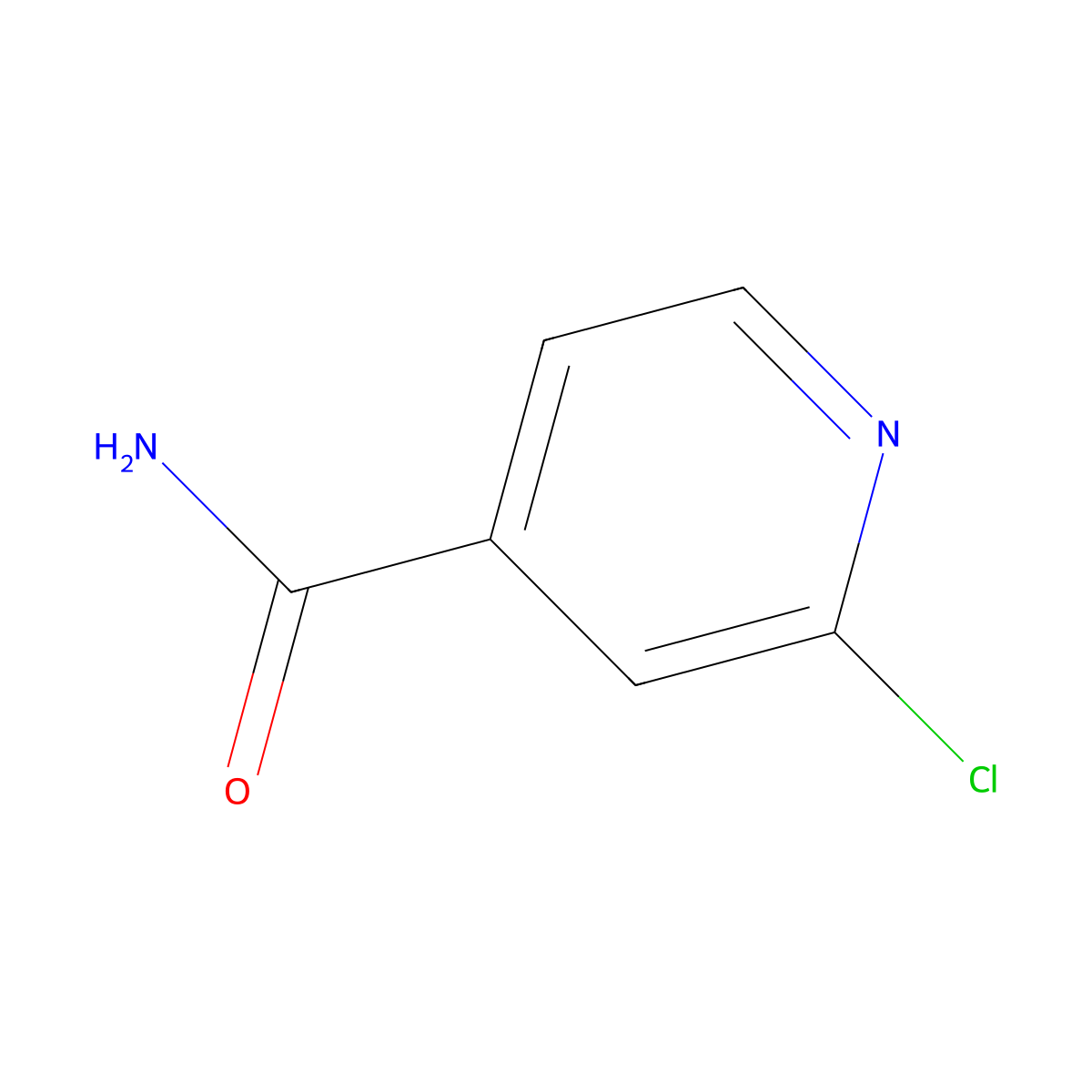 2-Chloroisonicotinamide molecular structure, CAS 100859-84-5