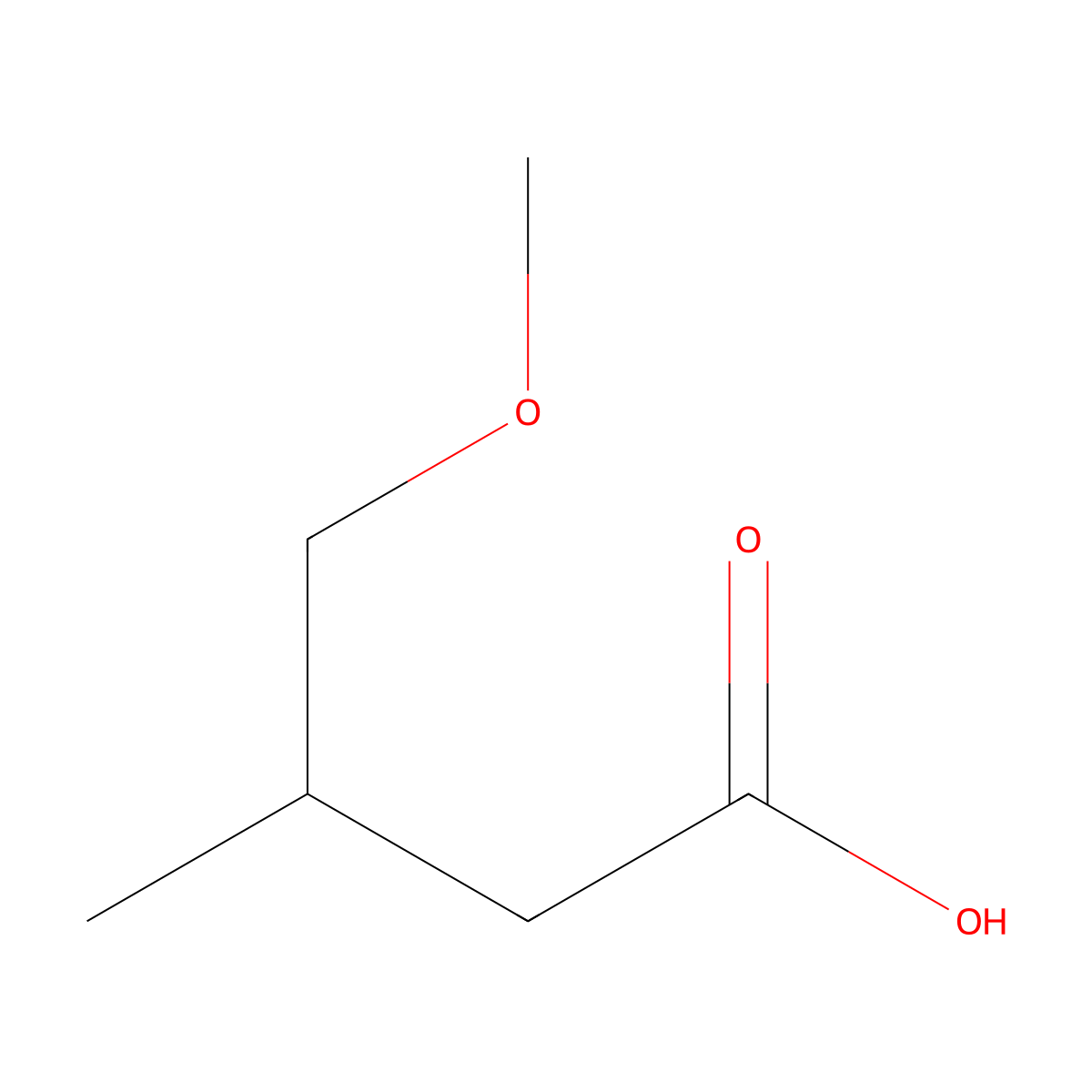 4-Methoxy-3-methylbutanoic acid molecular structure, CAS 100862-21-3