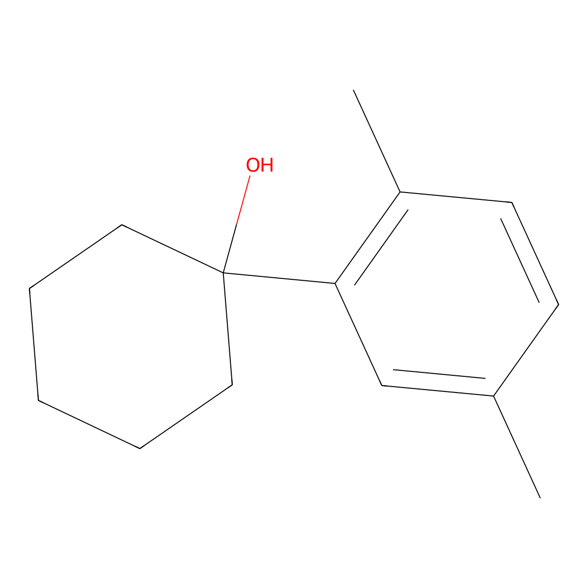 1-(2,5-Dimethylphenyl)cyclohexanol molecular structure, CAS 100862-96-2
