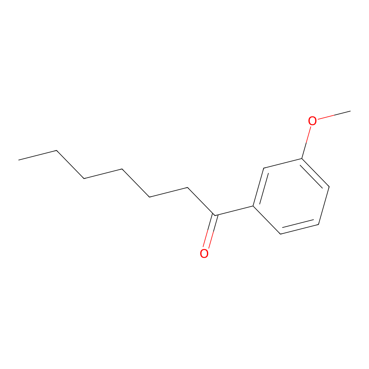 1-(3-Methoxyphenyl)heptan-1-one molecular structure, CAS 100863-37-4