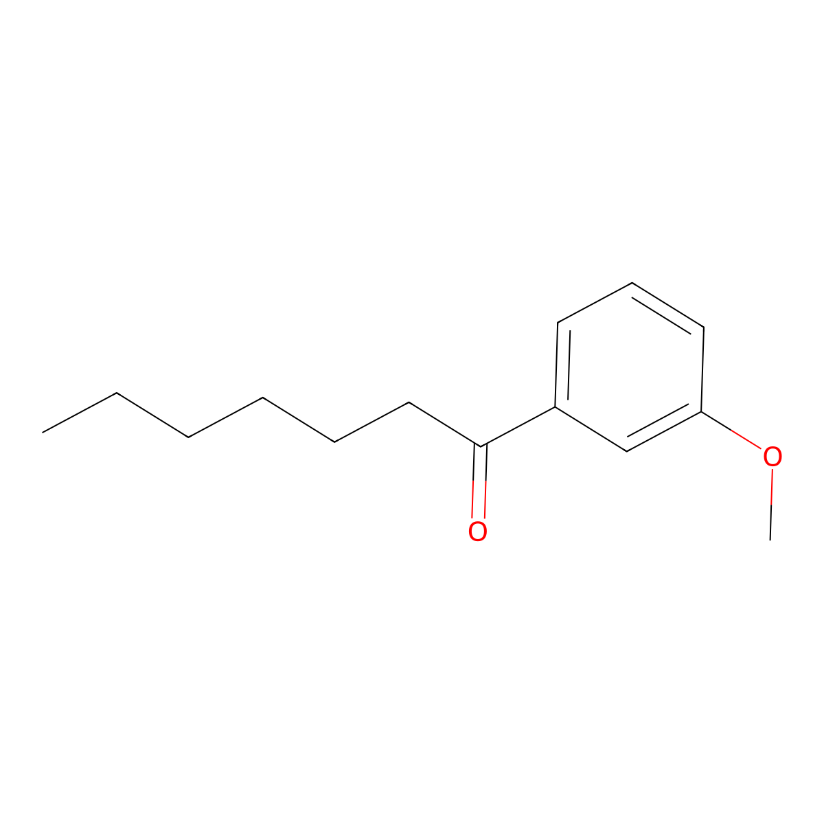 1-(3-Methoxyphenyl)heptan-1-one molecular structure, CAS 100863-37-4