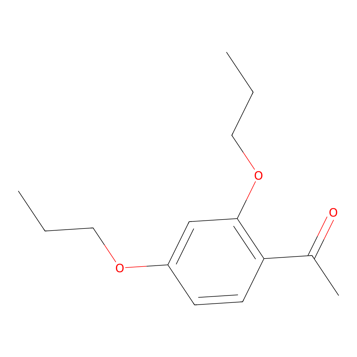 1-(2,4-Dipropoxyphenyl)ethanone molecular structure, CAS 100863-82-9
