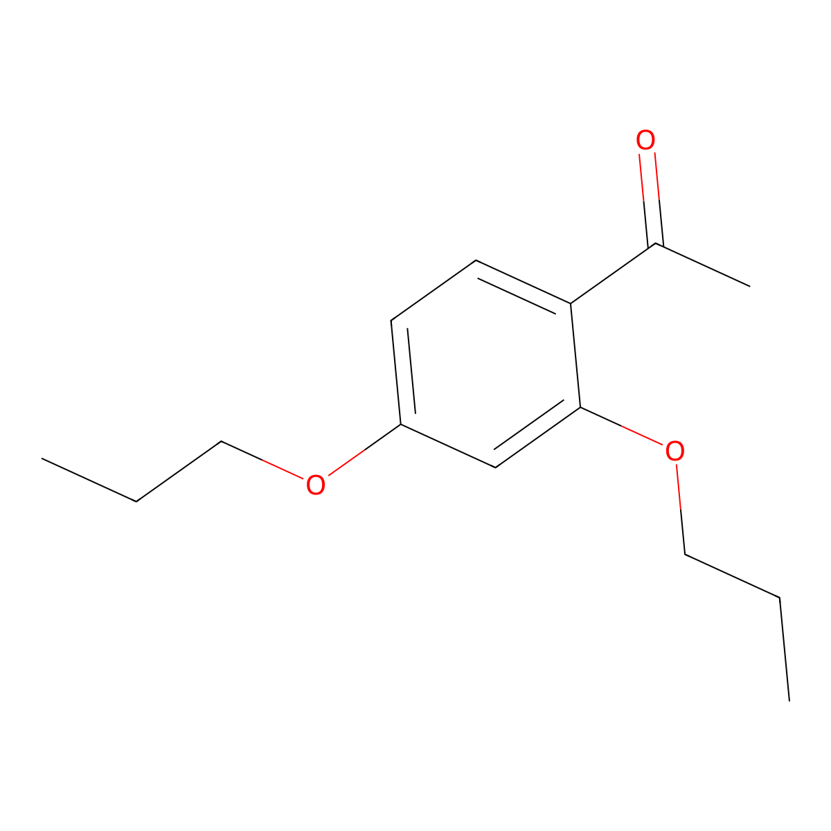 1-(2,4-Dipropoxyphenyl)ethanone molecular structure, CAS 100863-82-9