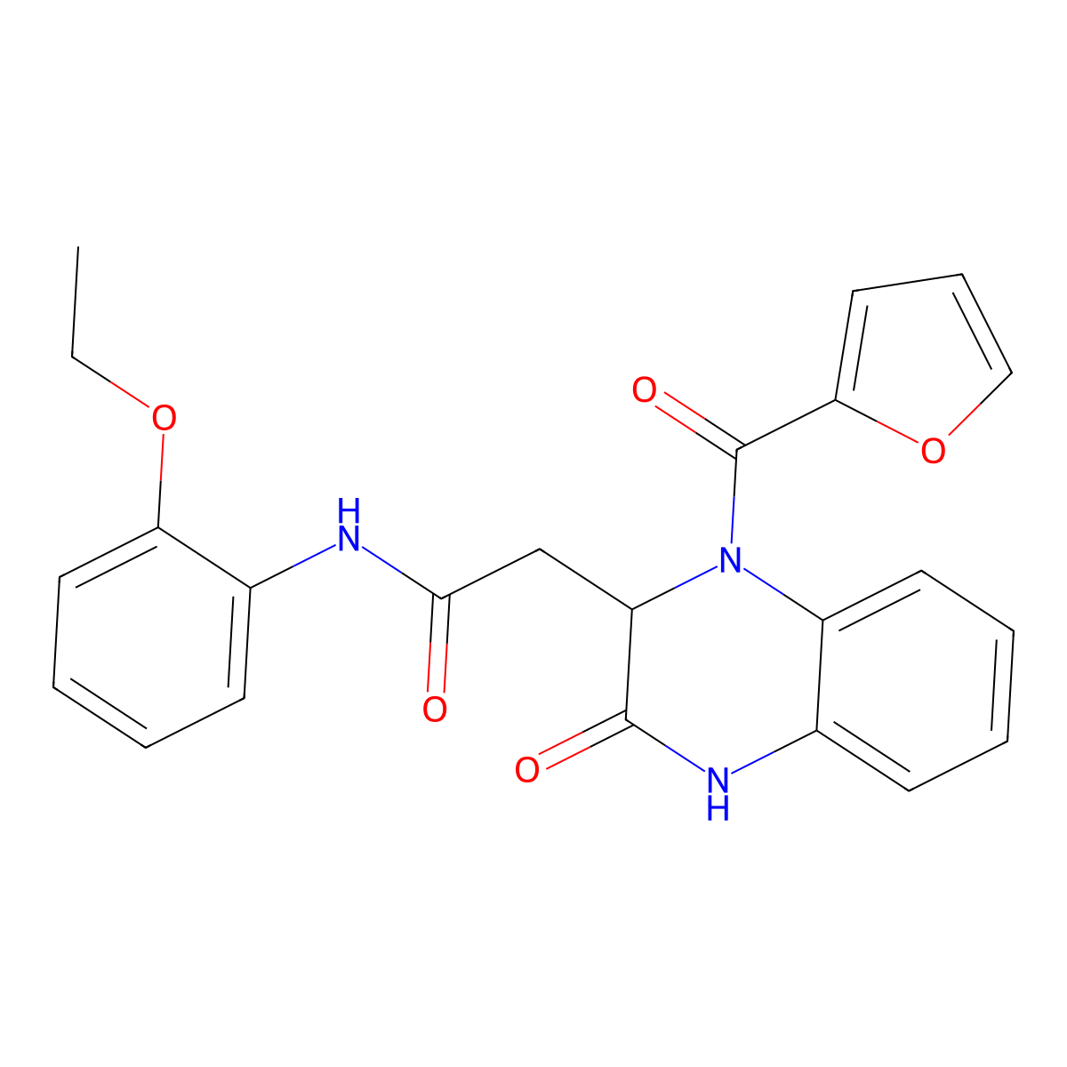 N-(2-ethoxyphenyl)-2-[1-(furan-2-carbonyl)-3-oxo-1,2,3,4-tetrahydroquinoxalin-2-yl]acetamide molecular structure, CAS 1008655-55-7