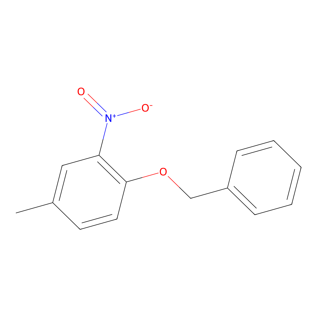 1-(Benzyloxy)-4-methyl-2-nitrobenzene molecular structure, CAS 100866-84-0