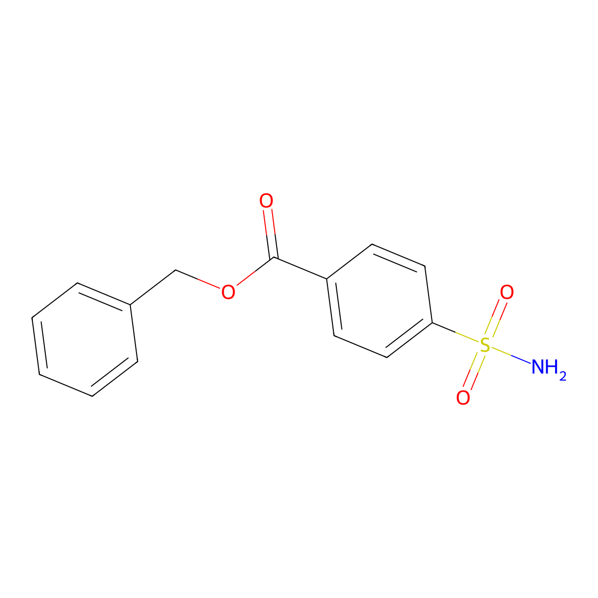 Benzyl 4-sulfamoylbenzoate molecular structure, CAS 100867-23-0
